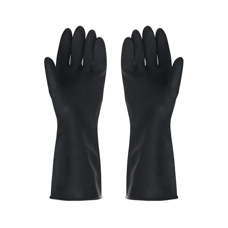 Dish Glove Rubber - 1 paio di guanti neri lavaggio