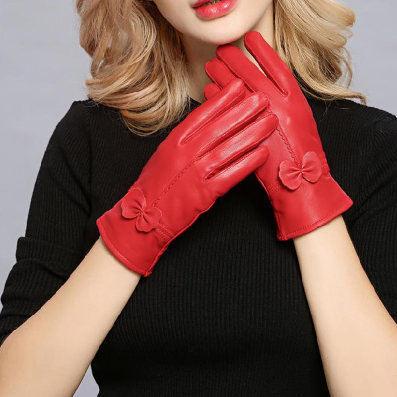 Wool Glove Lined - Guanti invernali caldi da donna in