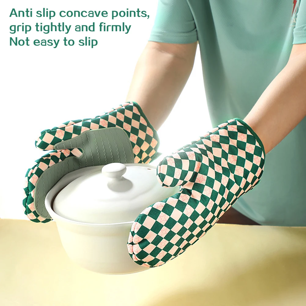 Oven Mitt Silicone - Guanti da Forno in Silicone Resistenti