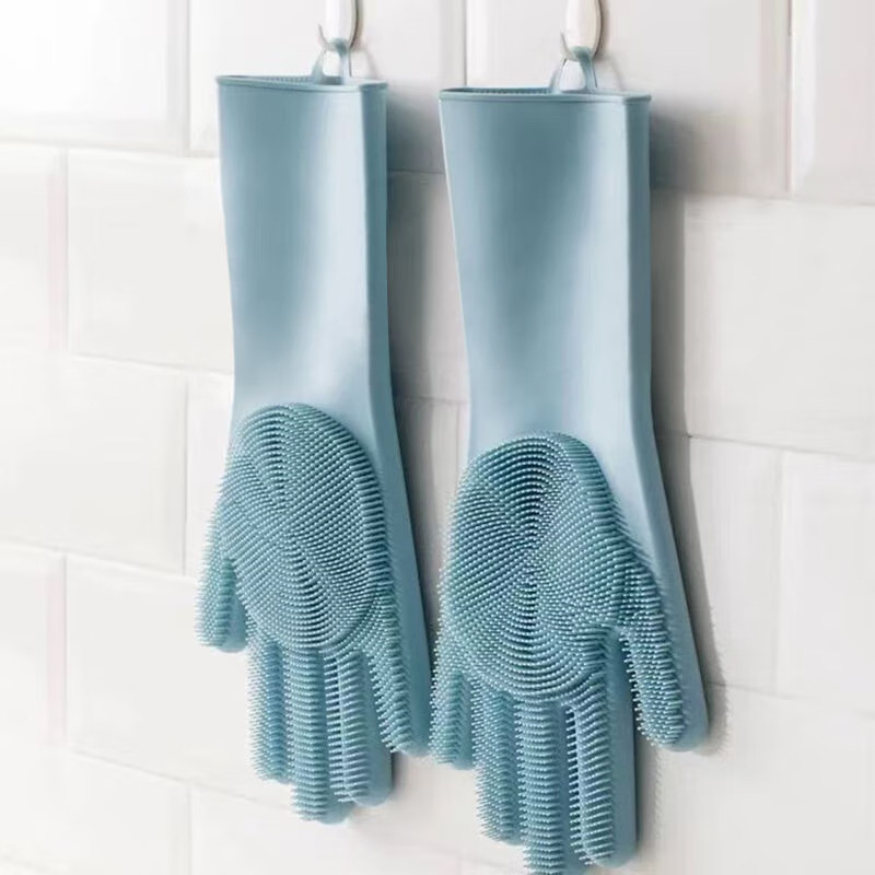 Dish Glove Rubber - Guanti in Silicone per Lavare i