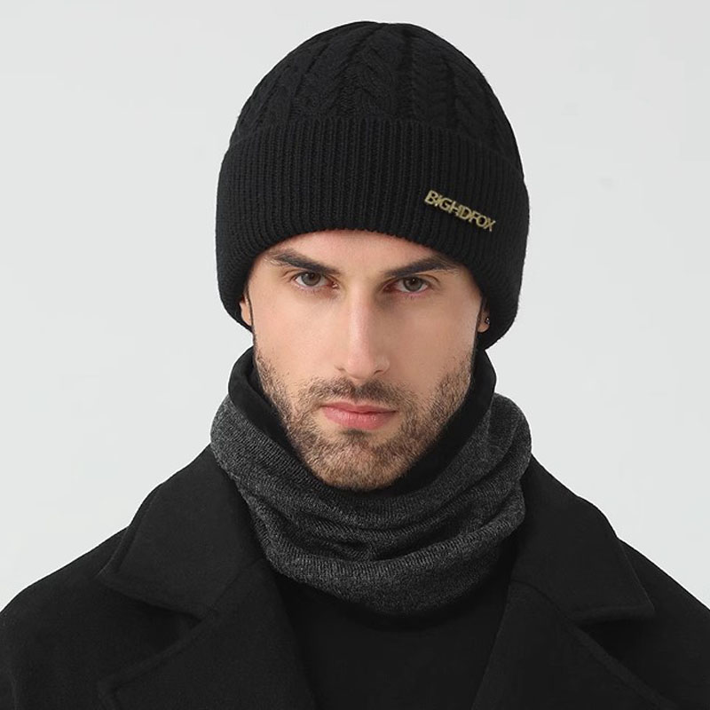 Wool Glove Lined - Cappelli a cuffia da uomo Cappello