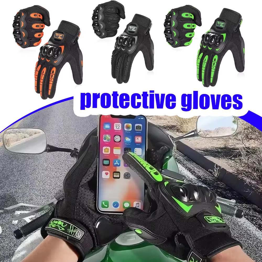 Motorcycle Glove Knuckle - Guanti da moto estivi traspiranti con