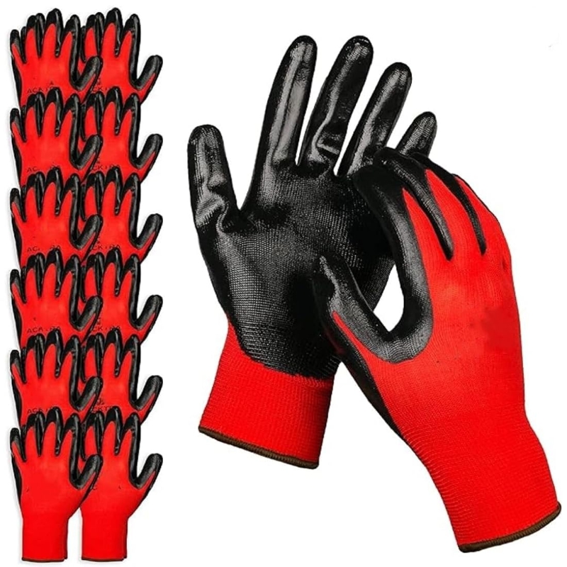 Nitrile Mechanic Glove - Guanti da lavoro di sicurezza rivestiti