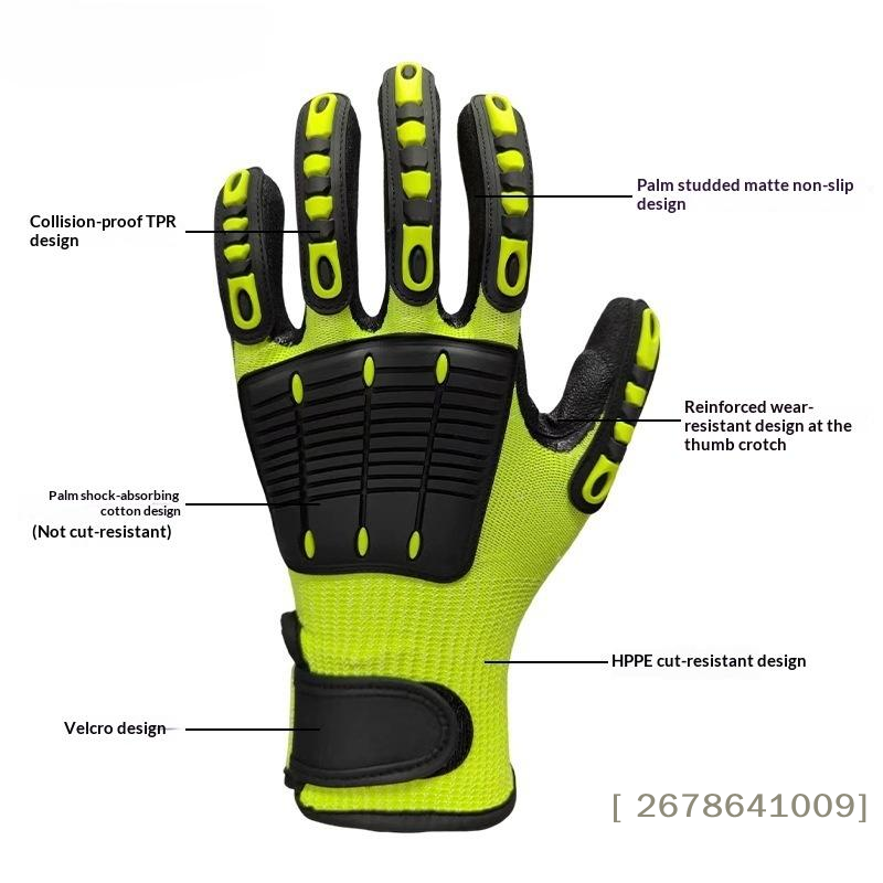 Work Glove Impact - ⚑ Guanti da lavoro antitaglio, antivibrazioni,