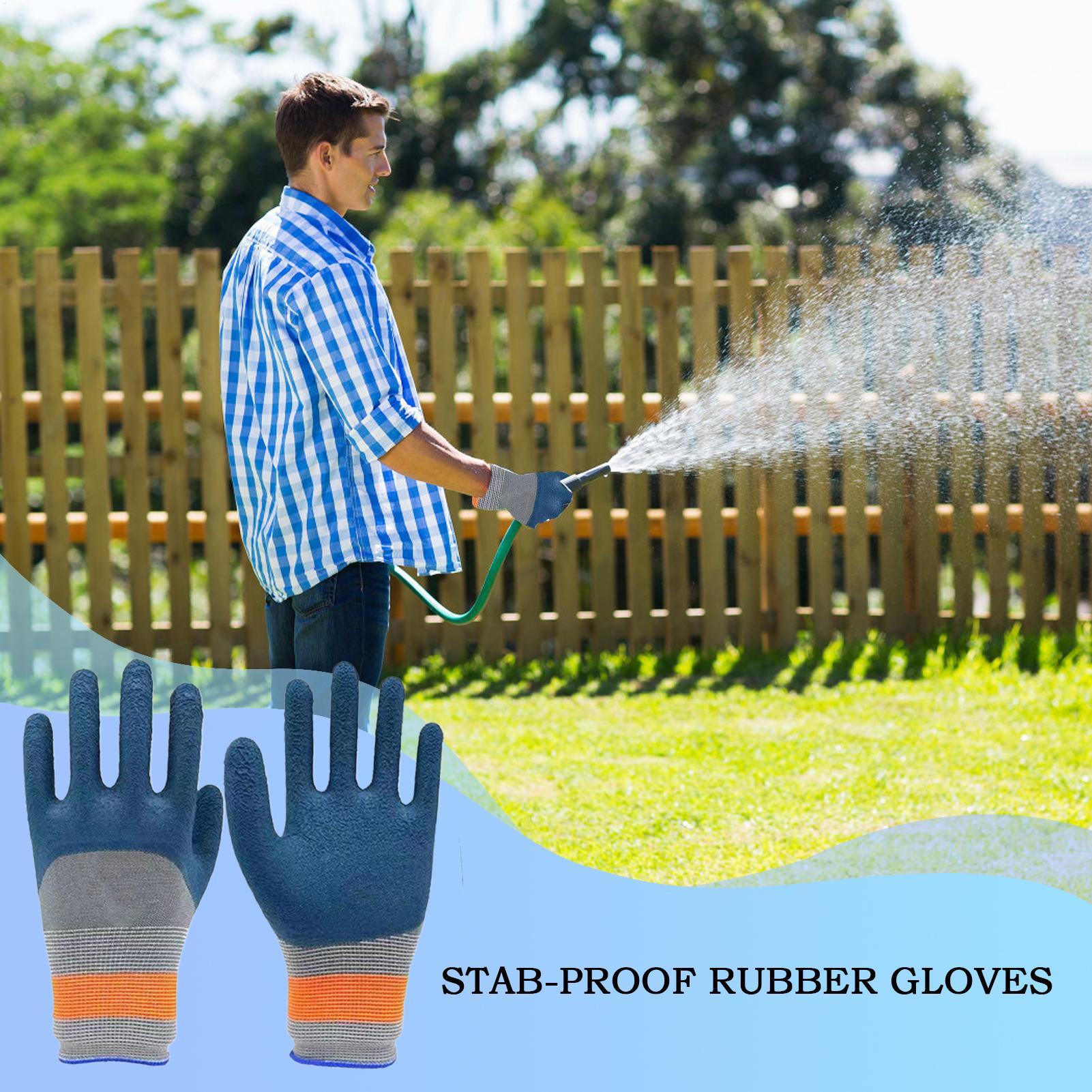 Gardening Glove Waterproof - Guanti da Giardinaggio in Lattice Impermeabili,