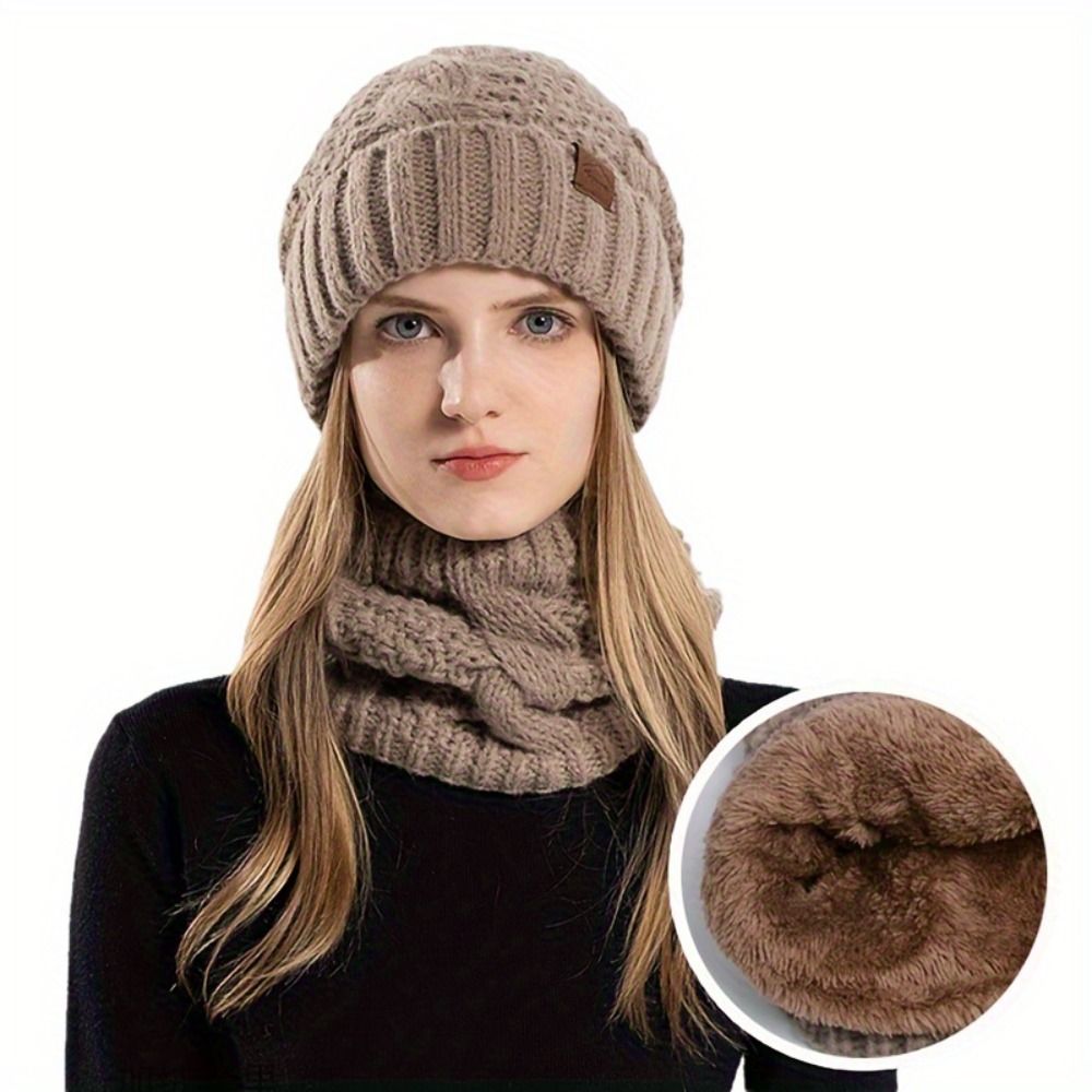 Wool Glove Lined - Set Invernale di Cappello e Sciarpa