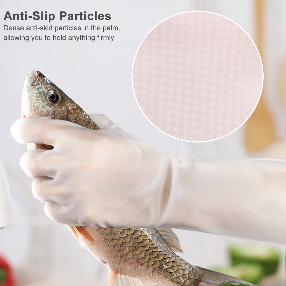 Dish Glove Rubber - 1 paio di guanti impermeabili per