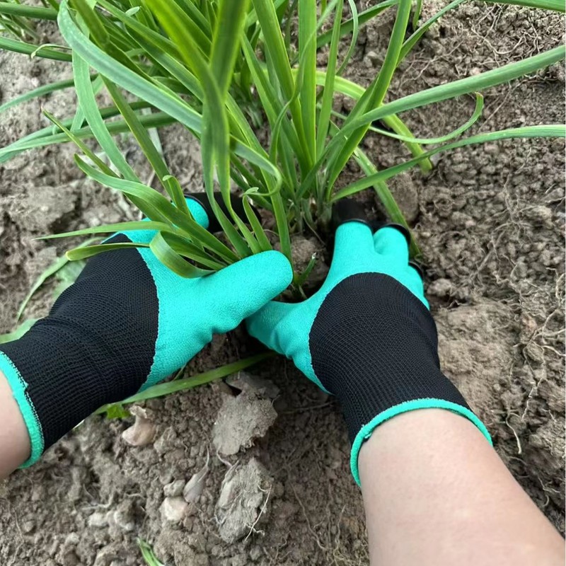 Gardening Glove Waterproof - Guanti da Giardinaggio con Artigli Integrati,