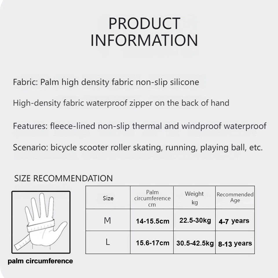 GTUBIKE Guanti per bambini Cal - Ski Glove Waterproof recensione e prezzo