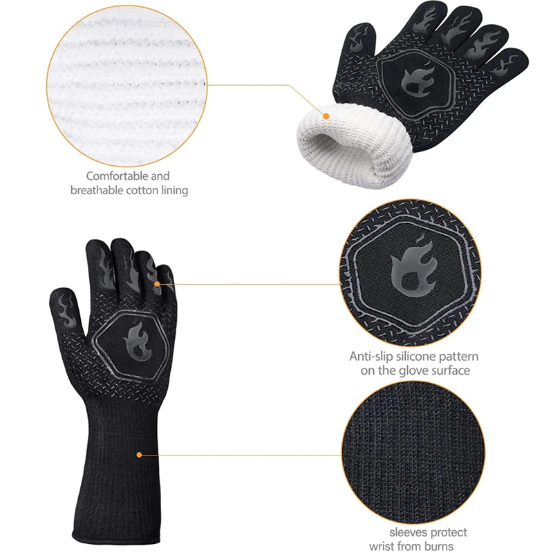 1 paio di guanti da forno, gua - Oven Mitt Silicone recensione e prezzo