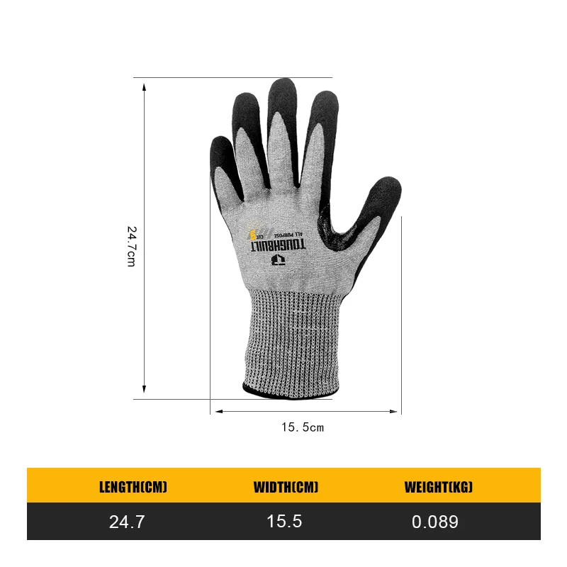 TOUGHBUILT TB-P2-112-5-L Guant - Nitrile Mechanic Glove recensione e prezzo