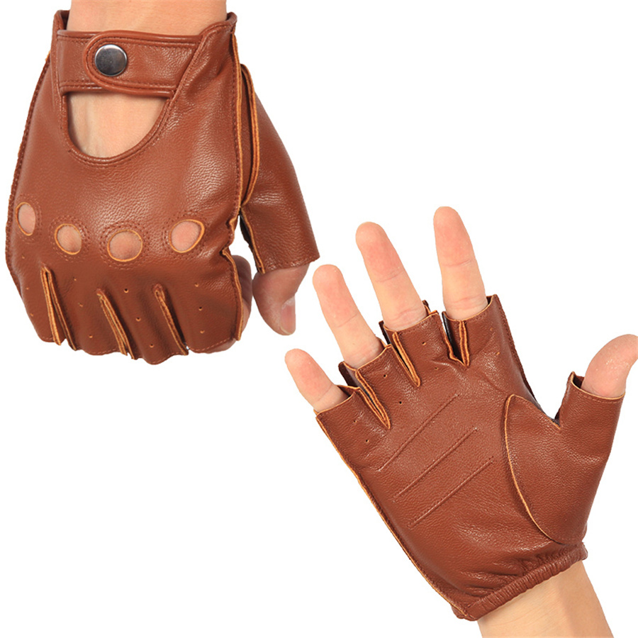 Guanti mezze dita da uomo di a - Leather Driving Glove recensione e prezzo