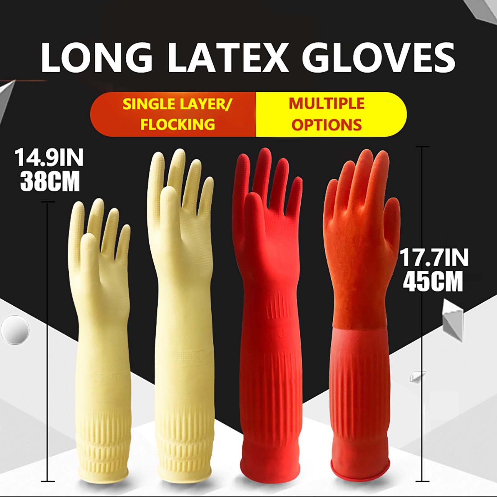 1 paio di guanti puliti in gom - Dish Glove Rubber recensione e prezzo