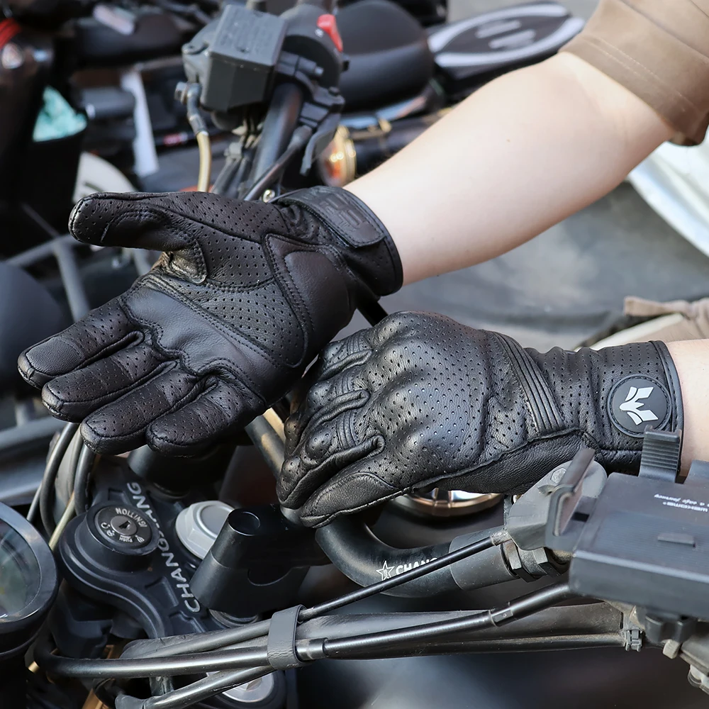 Guanti da moto unisex in pelle - Motorcycle Glove Knuckle recensione e prezzo