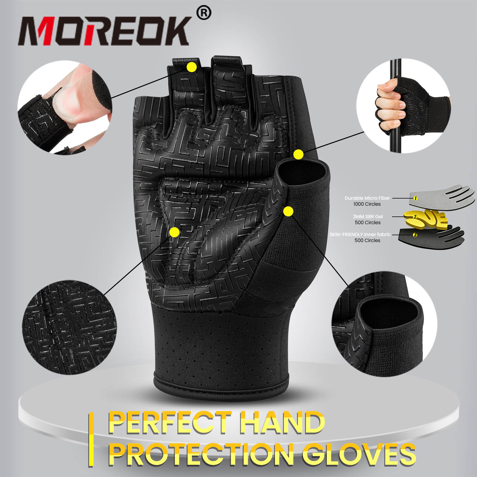 Guanti da Palestra per Uomo, M - Workout Glove Gym recensione e prezzo