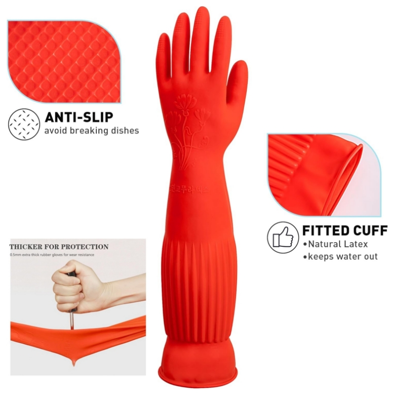 Guanti per pulizia in gomma ex - Dish Glove Rubber recensione e prezzo