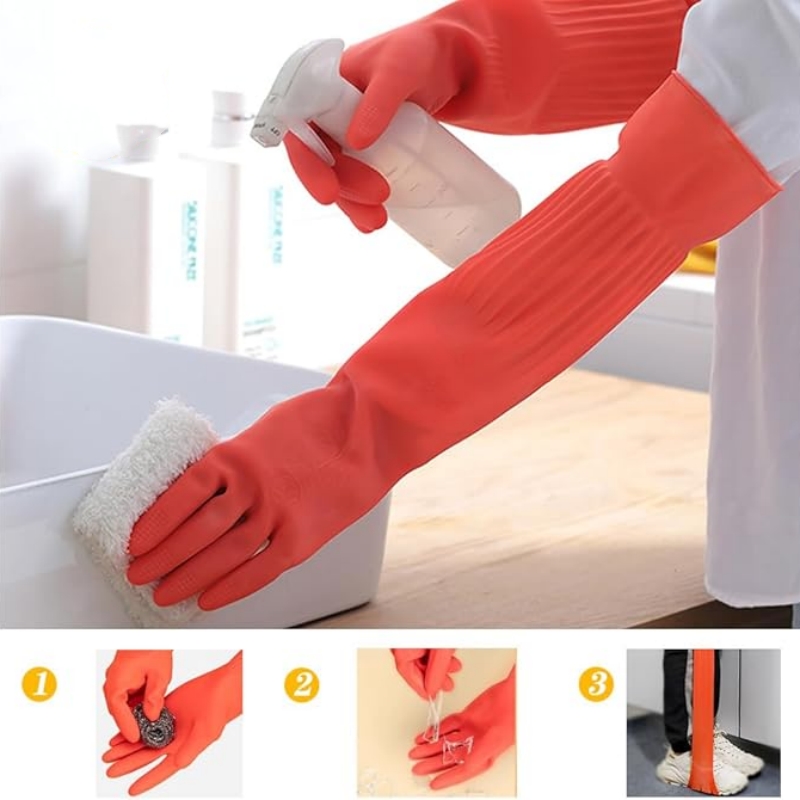Guanti per pulizia in gomma ex - Dish Glove Rubber recensione e prezzo