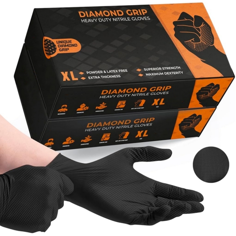 Guanti monouso in nitrile nero - Nitrile Mechanic Glove recensione e prezzo