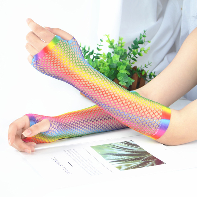 1 Paio di Guanti Lunghi a Rete - Fingerless Glove Knit recensione e prezzo