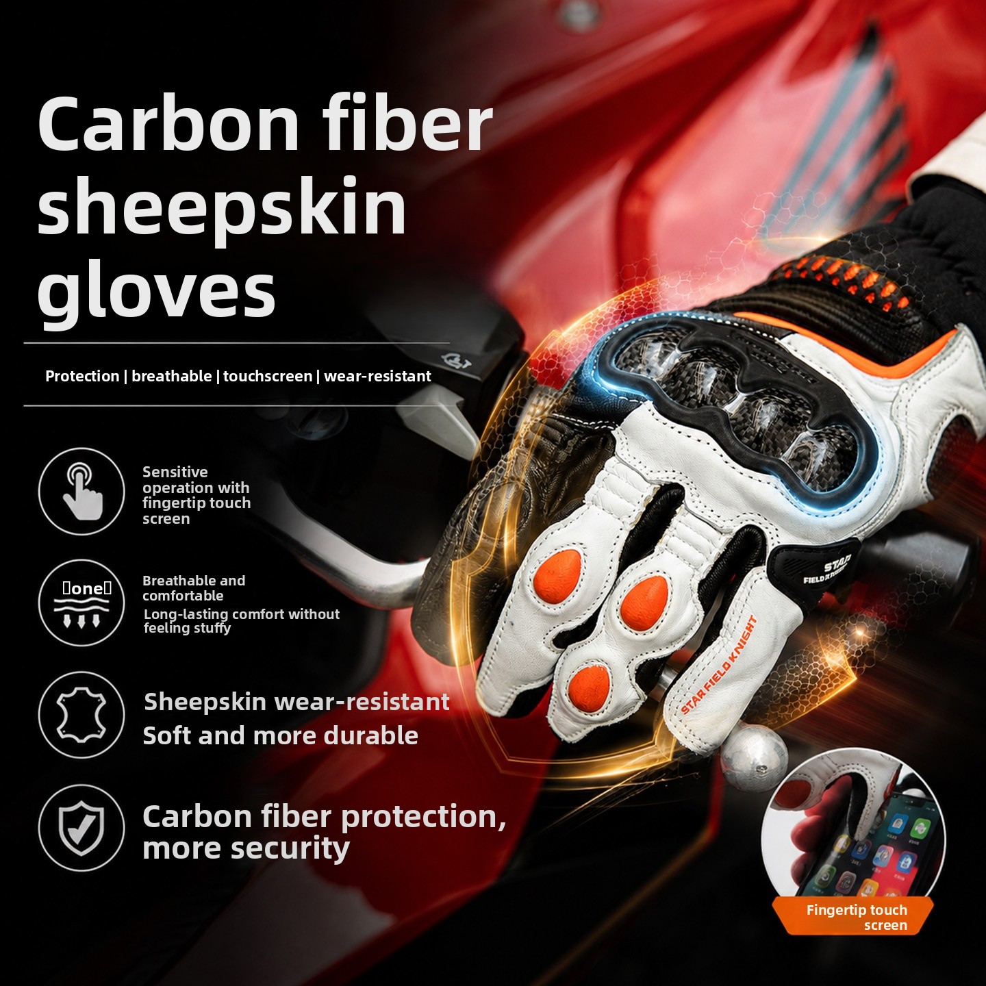 Guanti da Moto STAR KNIGHT per - Motorcycle Glove Knuckle recensione e prezzo