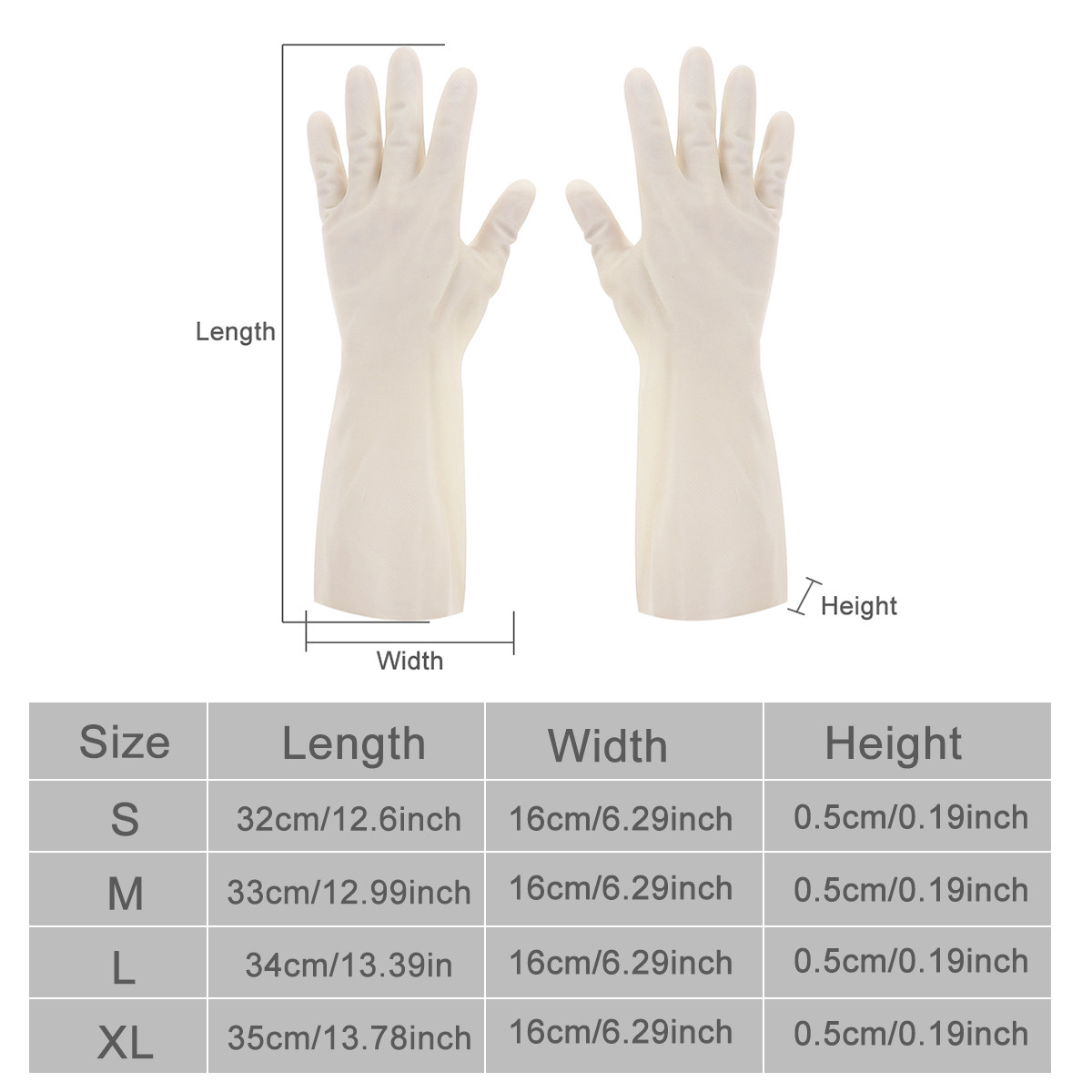 1 paio di guanti impermeabili  - Dish Glove Rubber recensione e prezzo