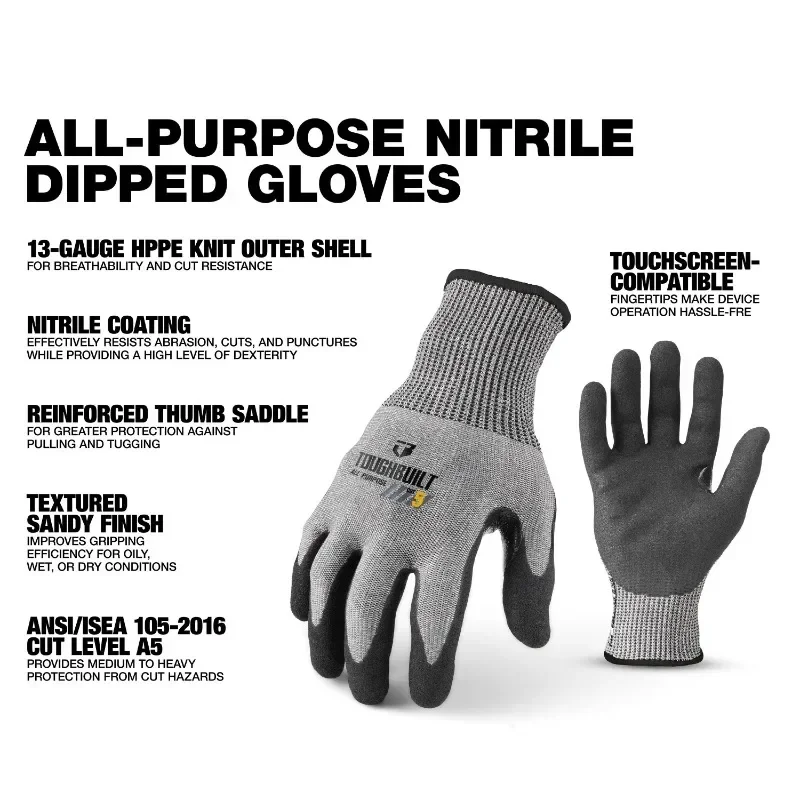 ToughBuilt TB-P2-112-5-L Nitri - Cut Resistant Glove recensione e prezzo